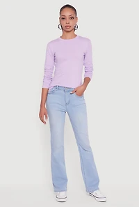 Long Sleeve Basic Crew Neck T-Shirt