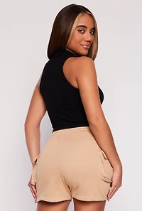 Johnny Collar Seamless Cropped Tank Top