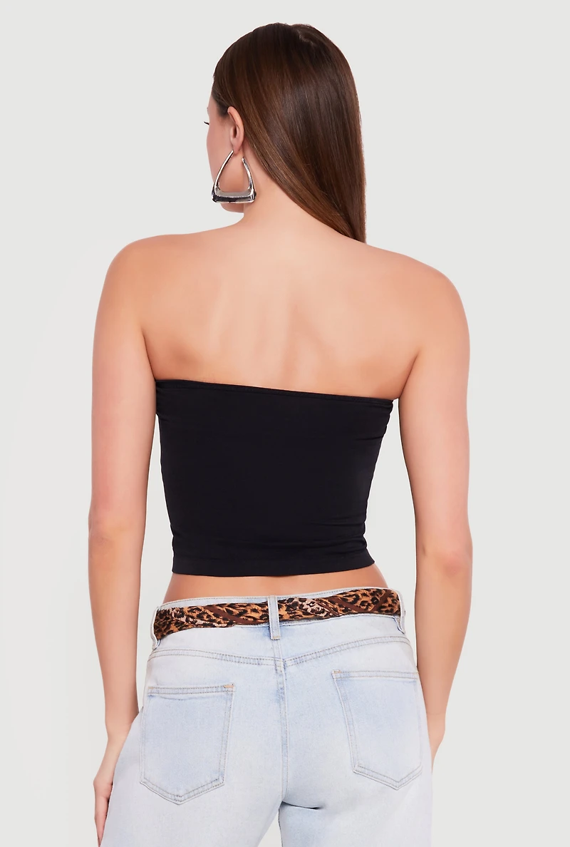 Seamless Tube Top with Shelf Bra