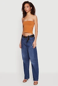 Seamless Tube Top with Shelf Bra