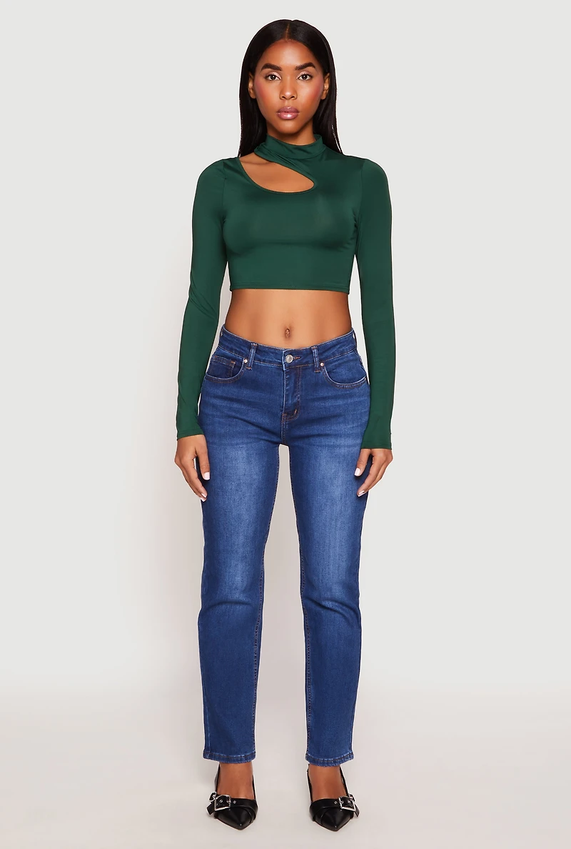 Daisy Keyhole Shoulder Crop Top