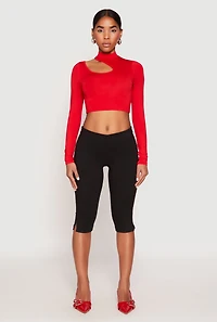 Daisy Keyhole Shoulder Crop Top