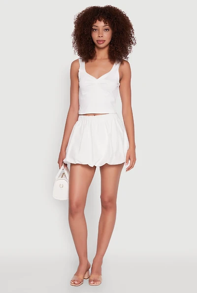 Iris Sweetheart Cropped Tank Top