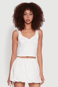 Iris Sweetheart Cropped Tank Top