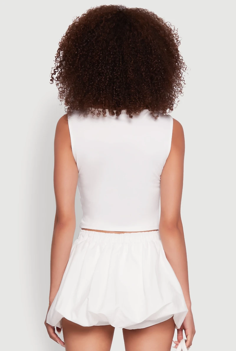 Iris Sweetheart Cropped Tank Top