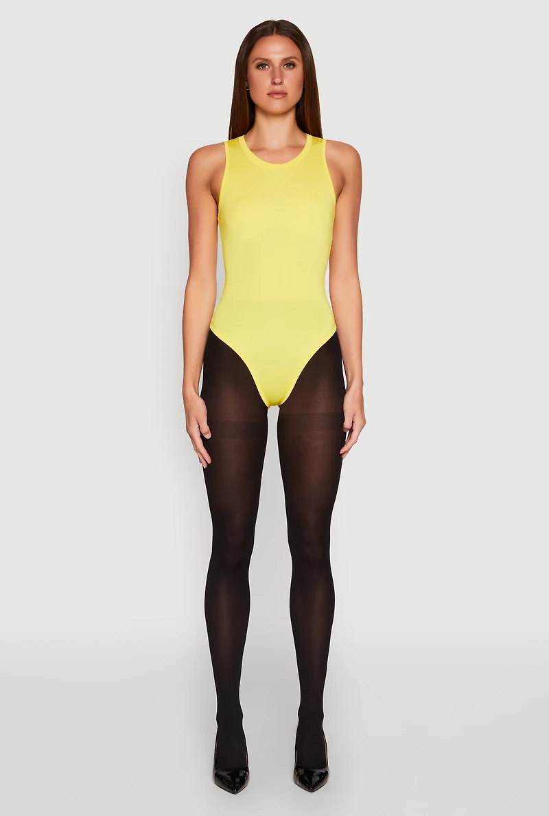 Daisy Crew Neck Tank Bodysuit