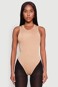Womens Daisy Crew Neck Tank Bodysuit,
