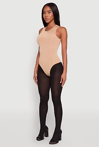 Womens Daisy Crew Neck Tank Bodysuit,