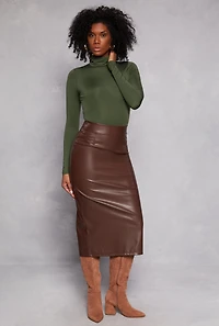 Womens Daisy Turtleneck Bodysuit, S