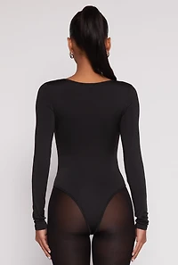 Daisy Scoop Neck Long Sleeve Bodysuit