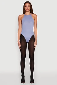 Womens Daisy High Neck Cami Bodysuit,