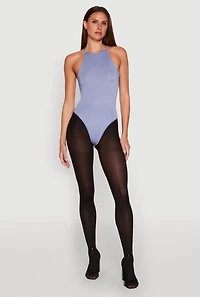 Womens Daisy High Neck Cami Bodysuit,