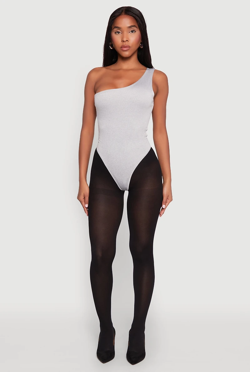 Daisy Sleeveless One Shoulder Bodysuit