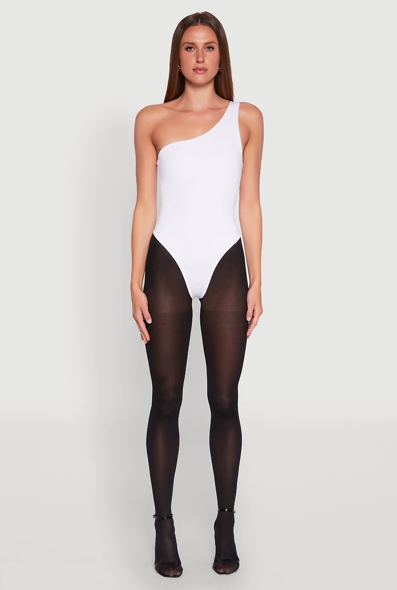 Daisy Sleeveless One Shoulder Bodysuit