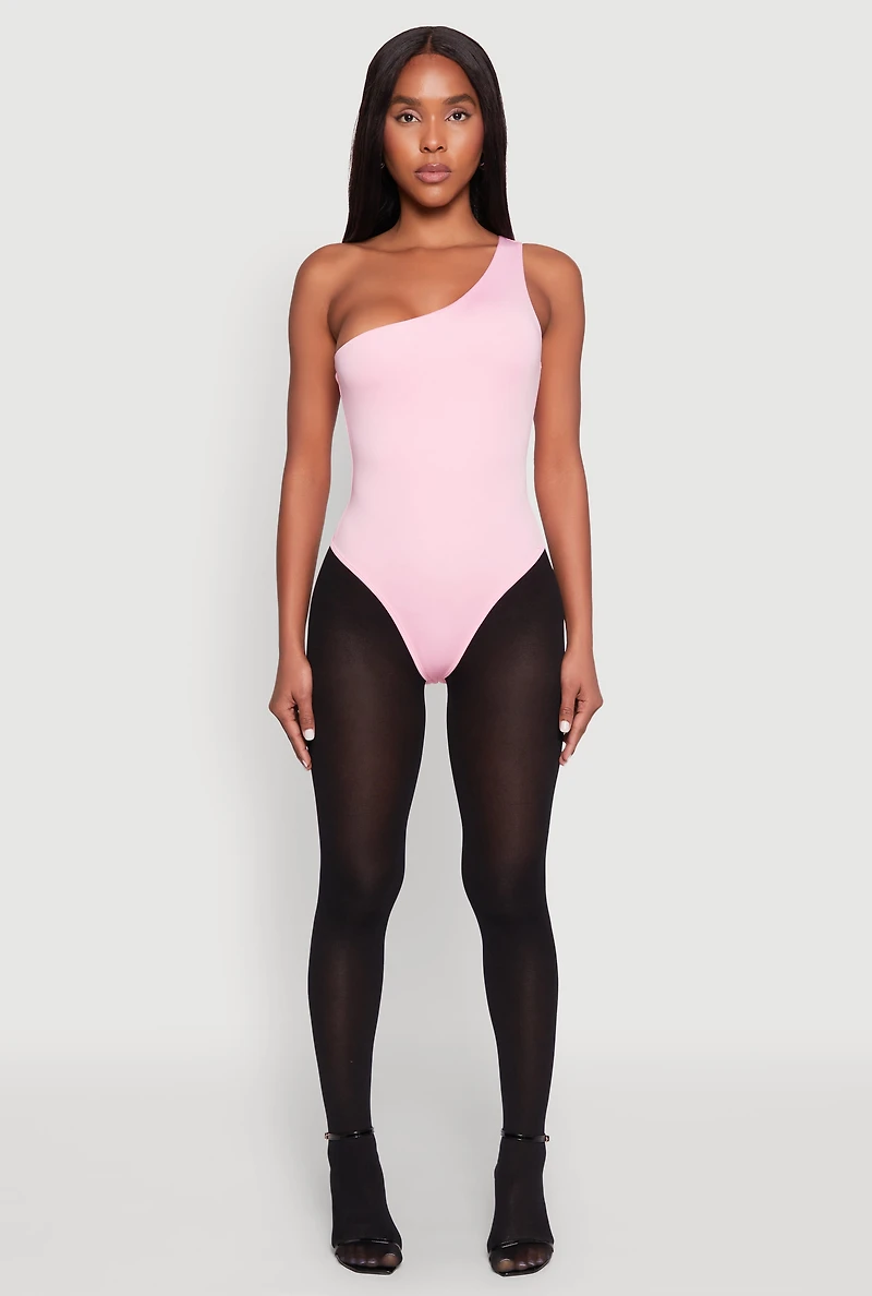 Daisy Sleeveless One Shoulder Bodysuit