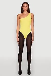 Daisy Sleeveless One Shoulder Bodysuit