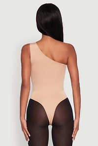 Womens Daisy Sleeveless One Shoulder Bodysuit,