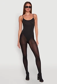 Womens Daisy Scoop Neck Cami Bodysuit,