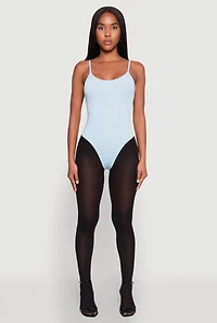Womens Daisy Scoop Neck Cami Bodysuit,