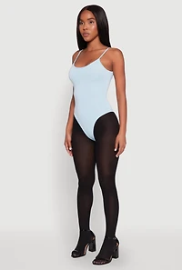 Womens Daisy Scoop Neck Cami Bodysuit,
