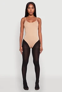 Womens Daisy Scoop Neck Cami Bodysuit, L