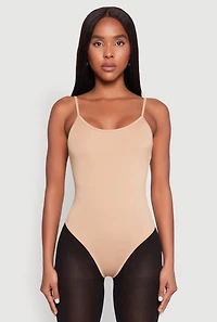 Womens Daisy Scoop Neck Cami Bodysuit, L
