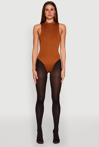 Daisy Mock Neck Tank Bodysuit