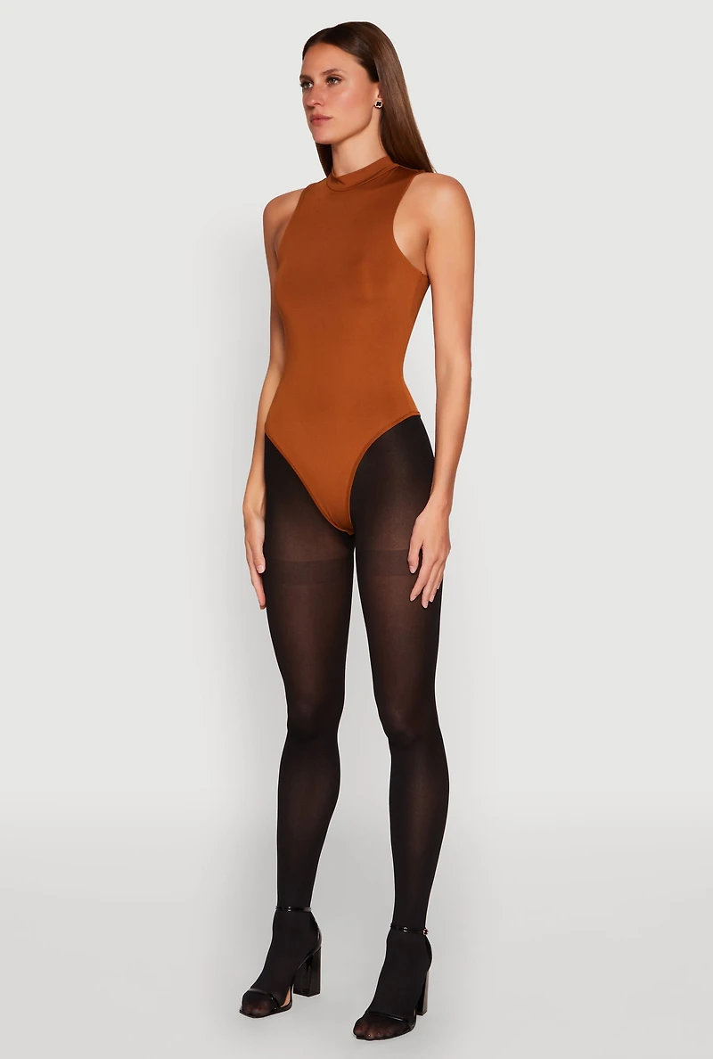 Daisy Mock Neck Tank Bodysuit