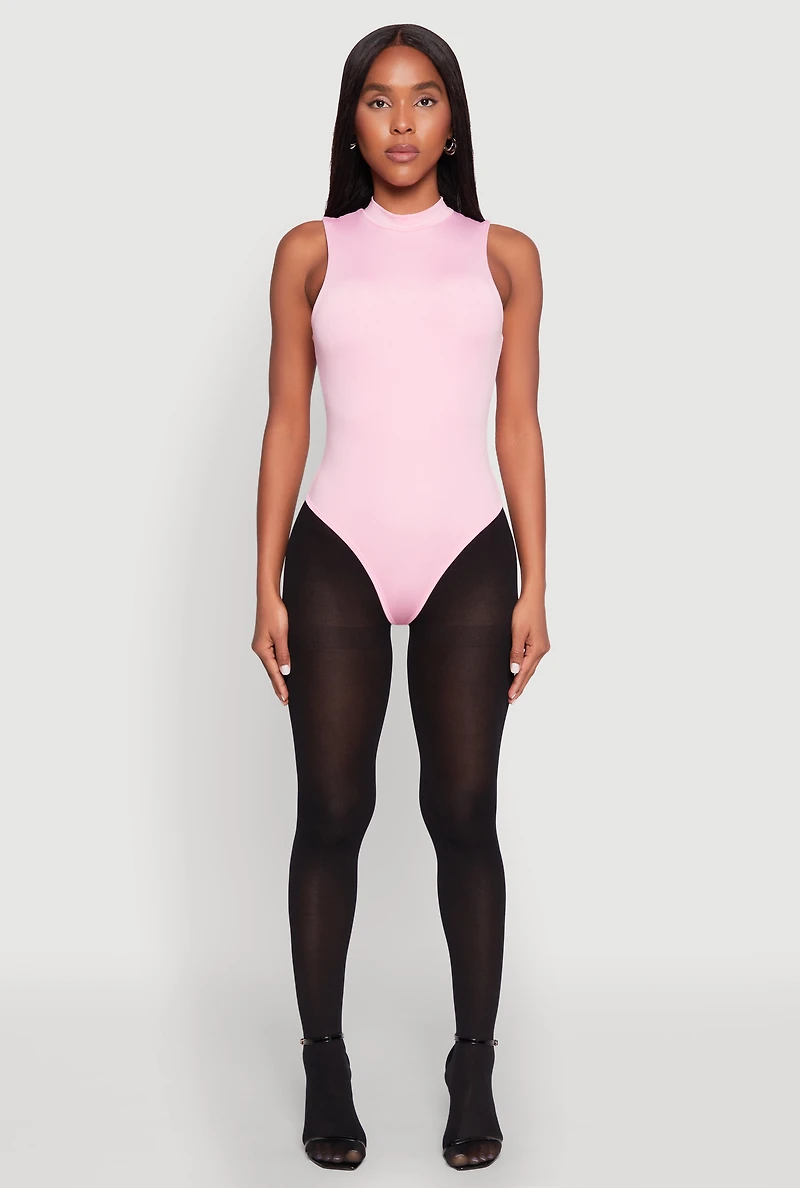 Daisy Mock Neck Tank Bodysuit