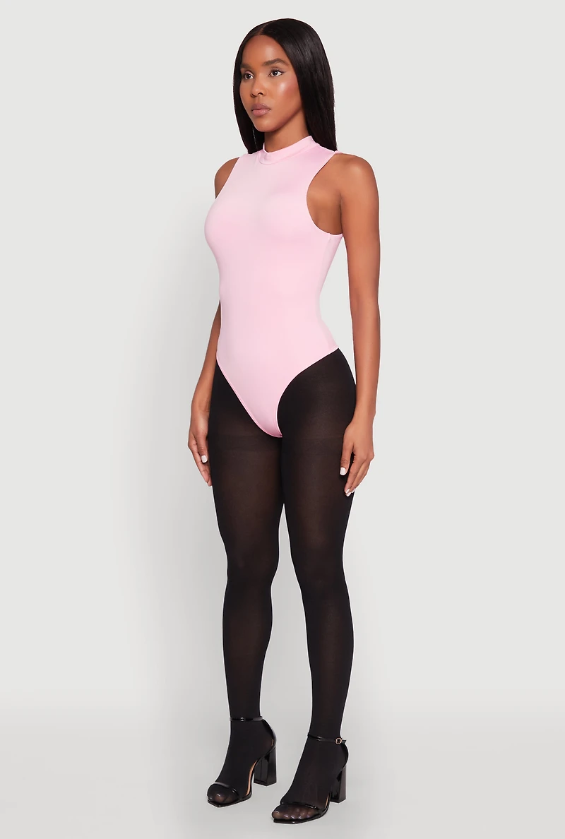 Daisy Mock Neck Tank Bodysuit