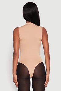 Womens Daisy Mock Neck Tank Bodysuit, L