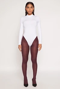 Daisy Mock Neck Long Sleeve Bodysuit