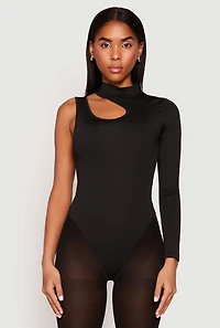 Womens Daisy Keyhole One Shoulder Bodysuit, S