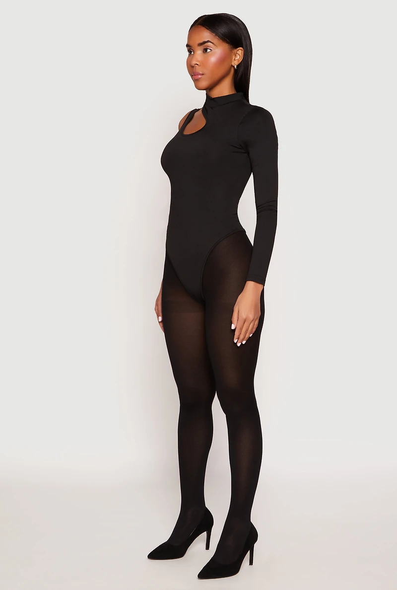 Womens Daisy Keyhole One Shoulder Bodysuit, S