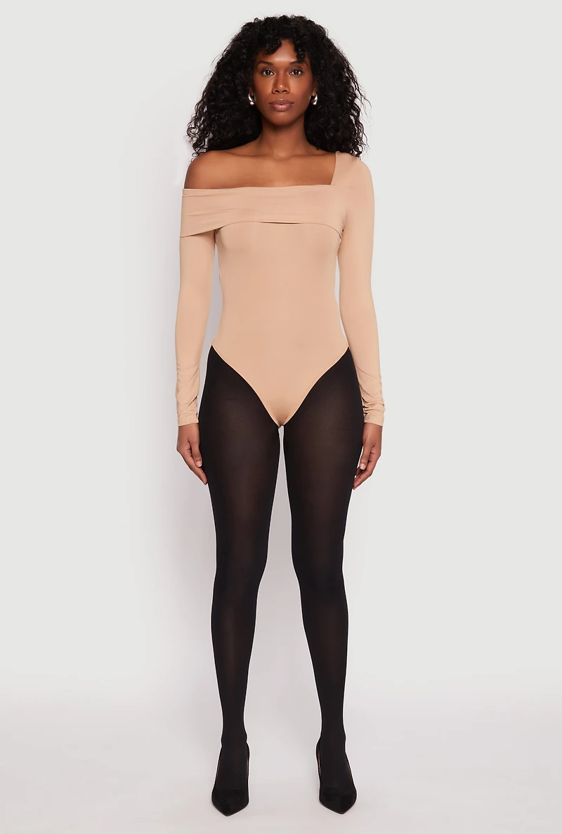 Womens Daisy One Shoulder Bodysuit, M