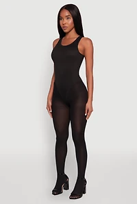 Womens Daisy Basic Ribbed Knit Tank Bodysuit,