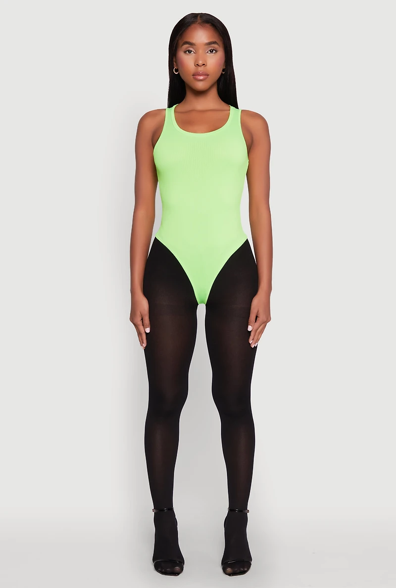 Daisy Basic Ribbed Knit Tank Bodysuit