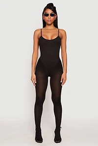 Daisy Rib Knit Cami Thong Bodysuit