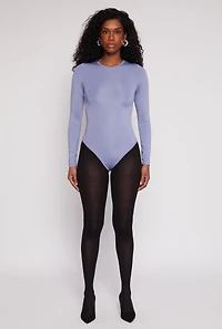 Womens Daisy Crew Neck Long Sleeve Bodysuit, M