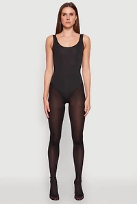 Womens Daisy Sleeveless Scoop Neck Bodysuit,