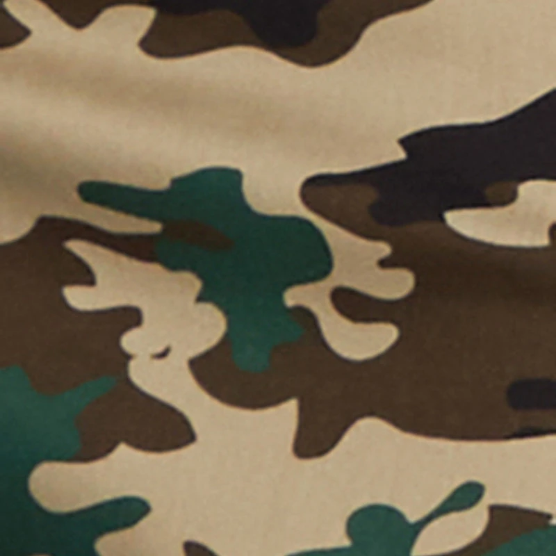 Plus Camouflage Off the Shoulder Top and Cargo Skirt