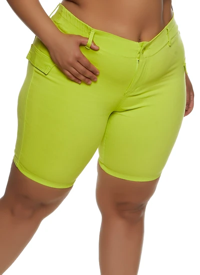 Plus Hyperstretch Bermuda Shorts