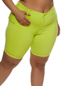 Plus Hyperstretch Bermuda Shorts