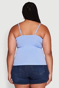 Womens Plus Seamless Rhinestone Detail Cami, 2X-3X