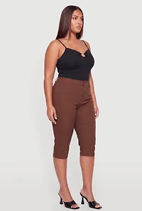 Plus Ruched Notch Neck Cami