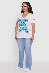 Womens Plus Size Only One You Graphic T-Shirt, White, Size 3X