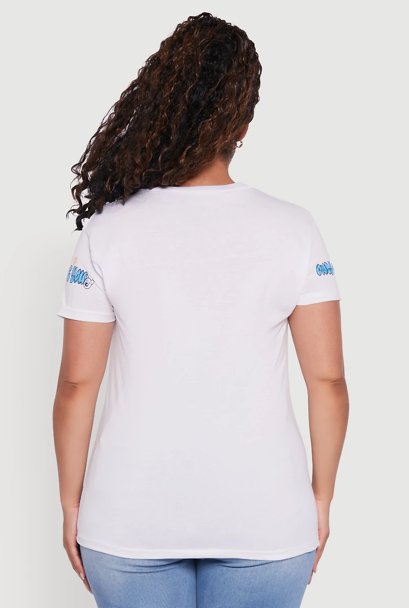 Womens Plus Size Only One You Graphic T-Shirt, White, Size 3X