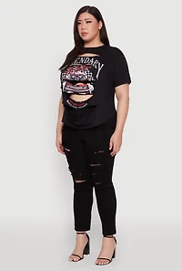Womens Plus Legendary Rider California Graphic T-Shirt,