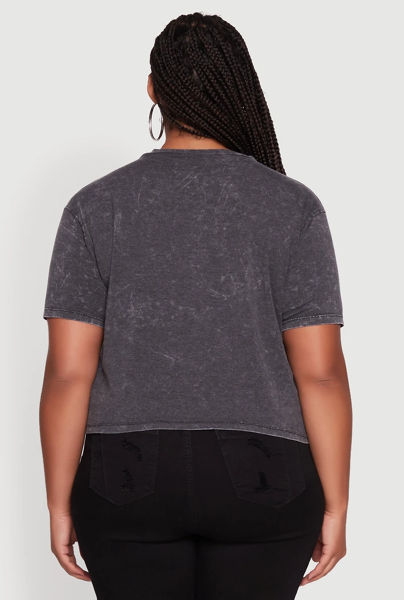 Womens Plus Size Legendary Rider California Graphic T-Shirt, Grey, Size 2X