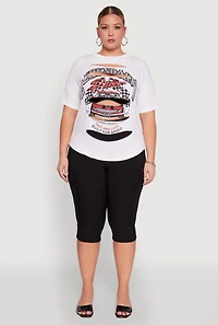 Womens Plus Size Legendary Rider California Graphic T-Shirt, White, Size 3X